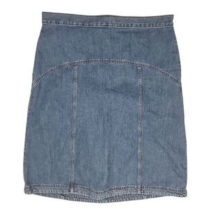 Old Navy Skirt Blue Jean Denim High Rise Western Cowgirl Short Size 14